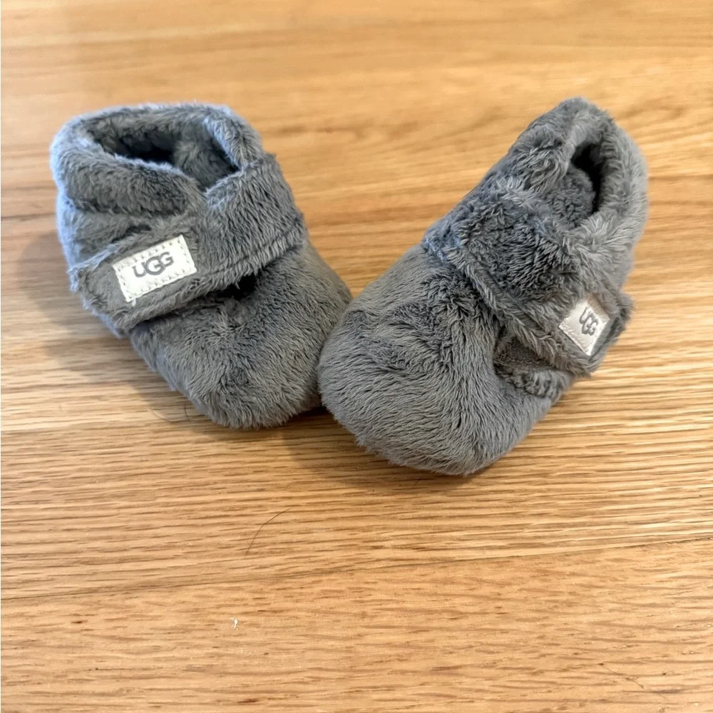 Ugg Baby Bixbee boots.